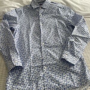 Men’s Ralph Lauren Purple Label palm tree print shirt size 15 collar
